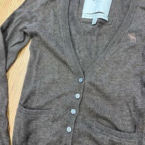 Women's Brown Cardigan Sweater